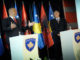 di Rama and Hashim Thaci during a Press Conference