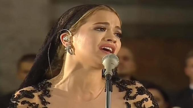 Rita Ora performs at the Vatican ahead of Mother Teresa’s Canonization