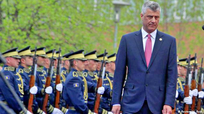 President of Kosovo Hashim Thaci