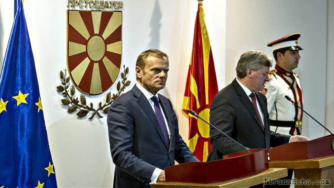 EU Council President Donald Tusk warns Macedonia, fails to unlock political crisis