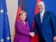 Albanian PM Edi Rama with German Chancellor Angela Merkel in Berlin