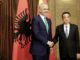 Chinese Premier Li Keqiang and Albanian PM Edi Rama in Sofia