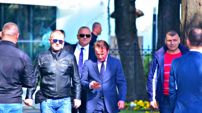 ralf gjoni parliament bodyguards tirana albania