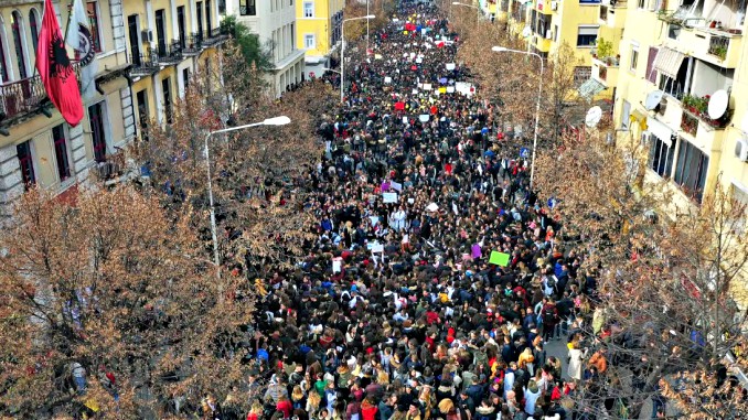 Albania crippled by massive student protests amid fears of further escalation across the country as 4pm deadline to government expires