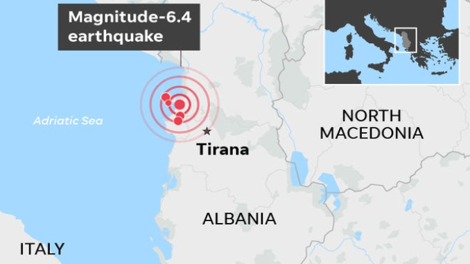 Thousands of aftershocks shake Albania following powerful deadly earthquake
